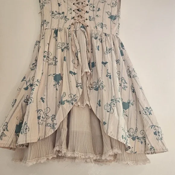 Disney Cinderella Dress Womens S Fairytale Babydoll Milkmaid Cottagecore Corset - Picture 6 of 15